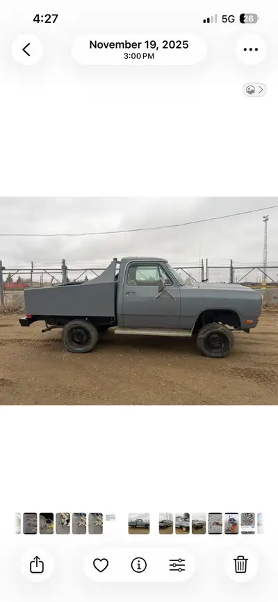 1986 dodge body on 1976 ram charge chassis full time 4x4 new fuel pump , plugs , wires, cap and roto...