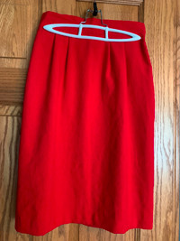 Red Lined Skirt-Size 7/8