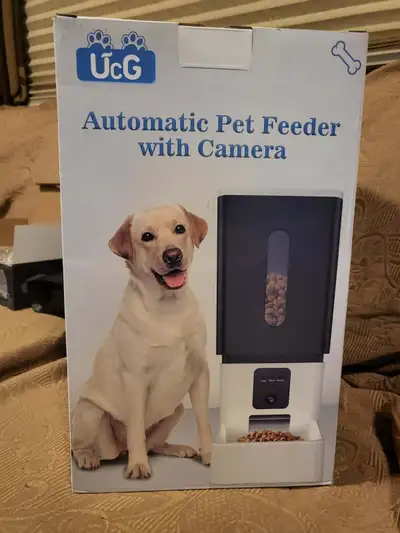 NIB HUGE Dog, Cat, Pet Automatic Feeder, 12L HD a/v camera, View more