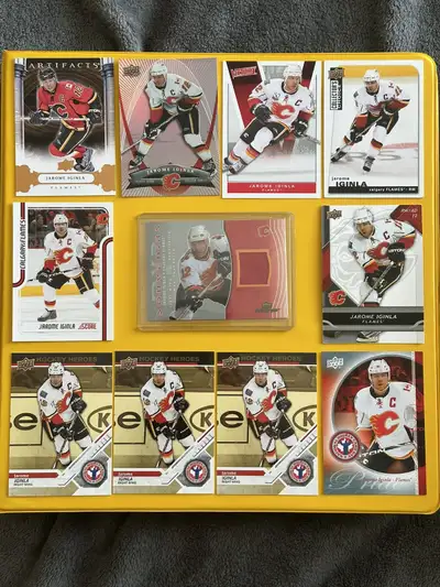 Jarome Iginla hockey card lot, View more