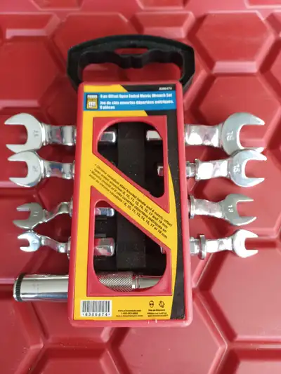 9 pc Open Ended Metric Wrench Set, View more