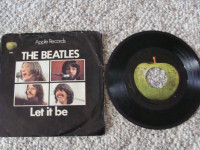 Beatles Let It Be 45 with picture sleeve.