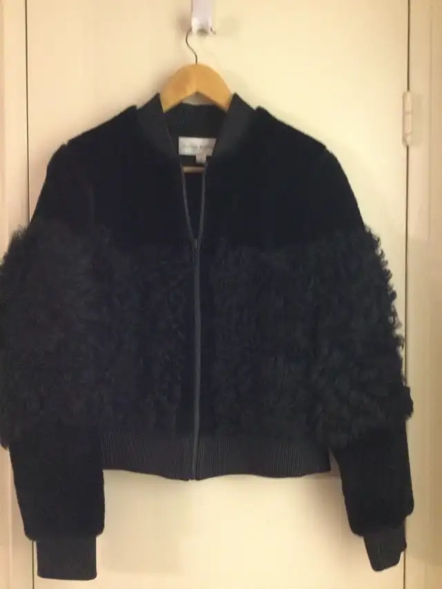 Loeffler Randall Shearling Leather Jacket in Women's - Tops & Outerwear in City of Toronto - Image 2