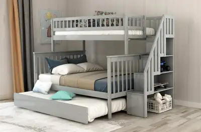 Twin Over Full trundle Bunk Bed