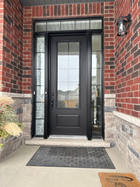 Front Entrance Door 8 ft with Transom & Sidelights 
