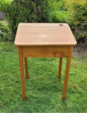 ✨Pupitre d'écolier vintage en bois✨, View more