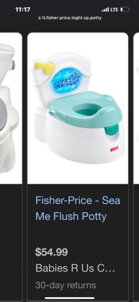 Fisher price light up potty / sells for 55
