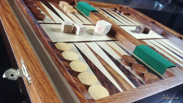 Backgammon en Marqueterie Style Designer dans Jouets et jeux  à Longueuil/Rive Sud