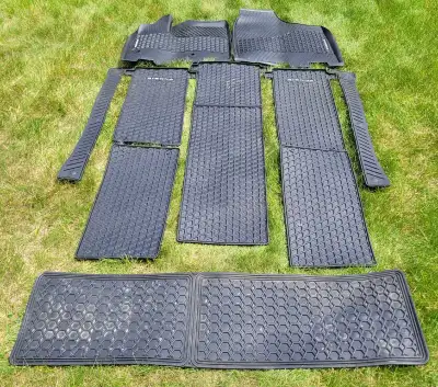 Carpet and Rubber Floor Mats for Toyota Sienna. Genuine Accessories Toyota Part Number: PT206-08171-...