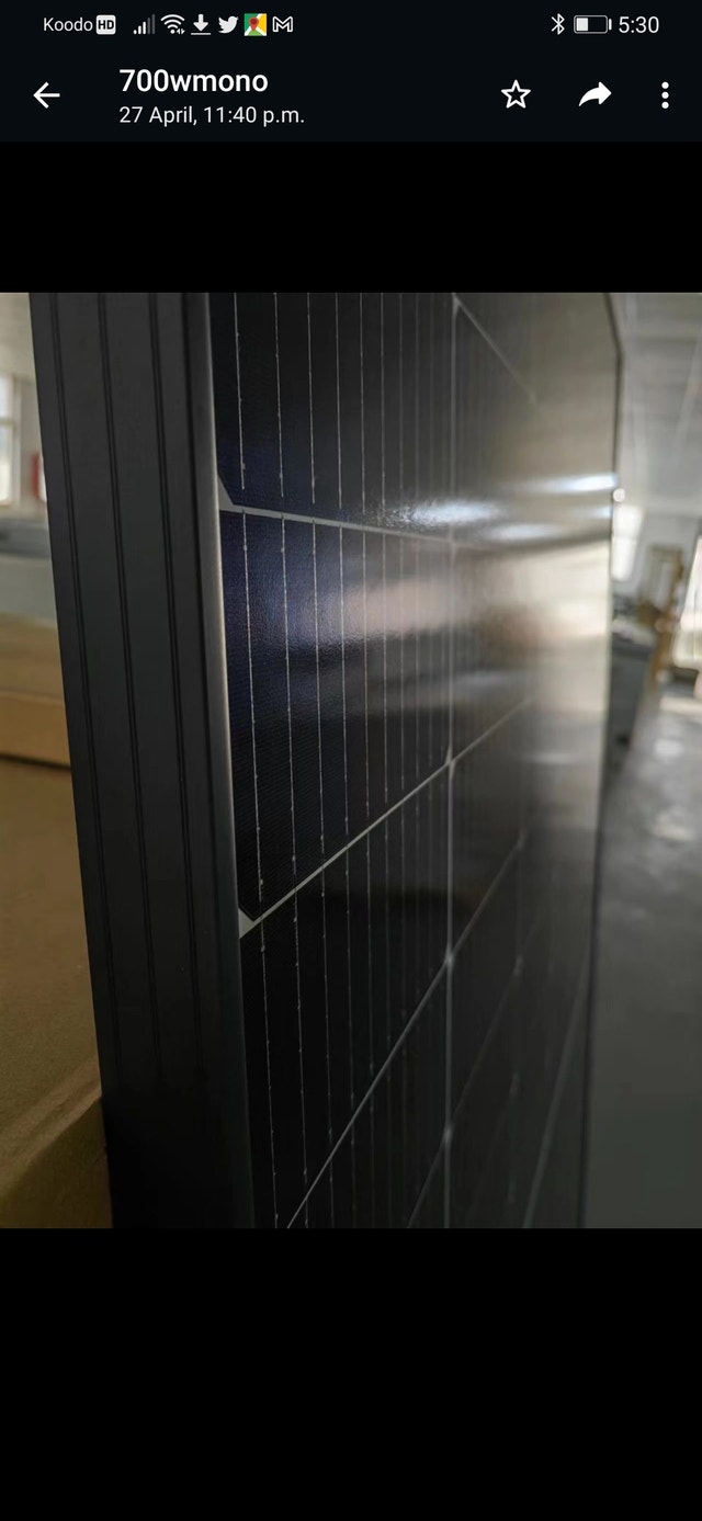 425w solar panel monocrystalline Perlight / Panneau Solaire Mobilier