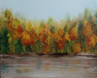 Original Oil Painting - A Beautiful Autumn