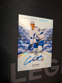 2020-21 Ultimate Rookie Card Auto Cal Foote Hockey