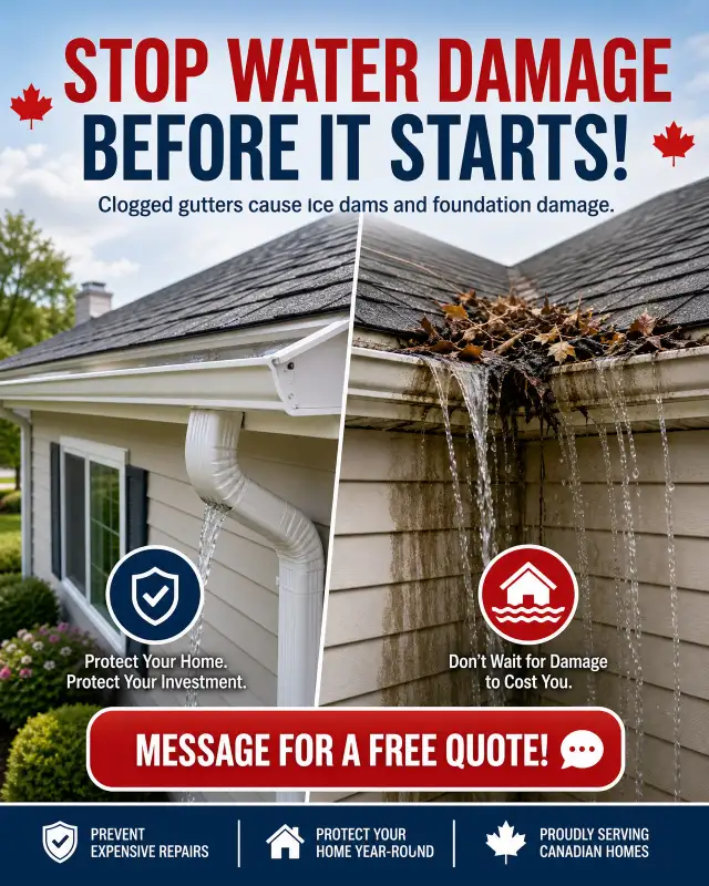 STOP WATER DAMAGE BEFORE IT STARTS!