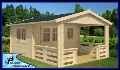 13'x 20'Log Cabin / Bunkie & Shed Basic KIT Specials, View more