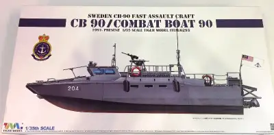 Tiger Model 1/35 Swedish CB-90 Fast Assault Craft, View more
