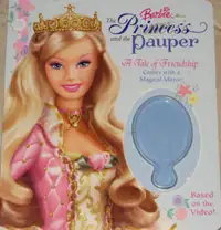 Barbie The Princess and the Pauper BOARD Book - No Mirror