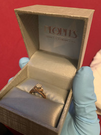Women's 10k rose gold Diamond ring