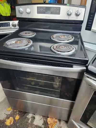 Stainless steel coil top electric stove 250.00. , View more