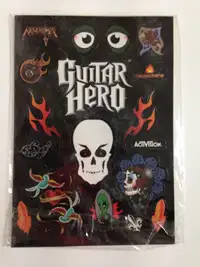 Brand new sealed Guitar Hero set of stickers from Nintendo Wii -
