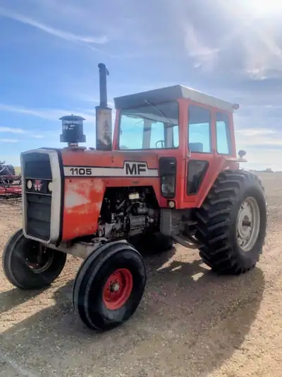 Massey Ferguson 1105 5271 hrs Rebuilt injection pump Runs and drives excellent 540/1000 pto 2 hyd 23...