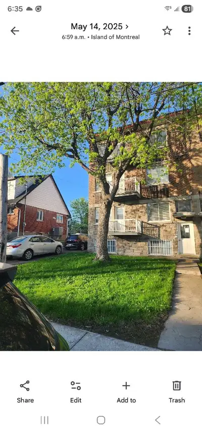Im renting my apartment 4-1/2 for first October nothing including close metro st Michel 5min