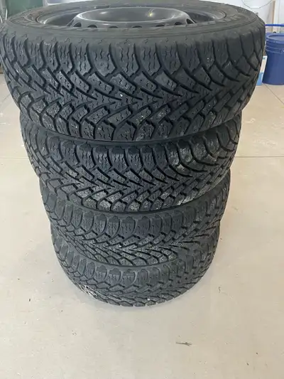 Winter tires and rims. Great shape. Came off 2012 Chevy Sonic. Goodyear winter tires 205/55R16 $240...