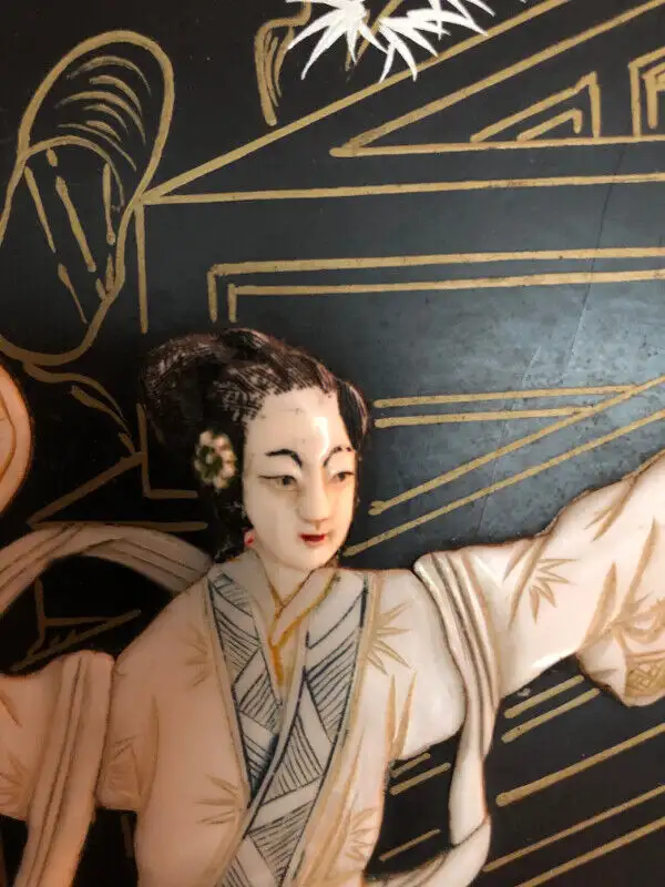 ca. 1952 Chinese  Export to USSR Mother-of-Pearl Octagon Plaque in Arts & Collectibles in City of Toronto - Image 4