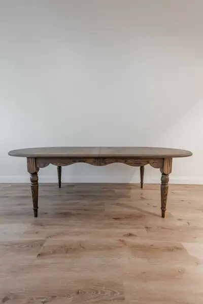 Steel and Timber Hand Made Solid Oak Table, View more