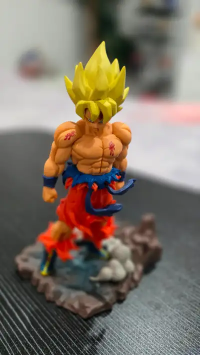 Dragon Ball Z Super Saiyan Goku Rocky Base Display Figure, View more