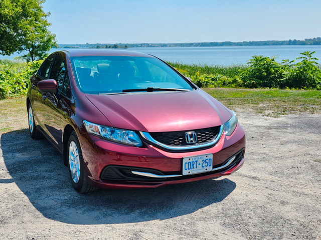2014 Crimson Honda Civic LX in Cars & Trucks in Brockville - Image 2