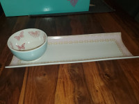 Royal Albert dip bowl and tray