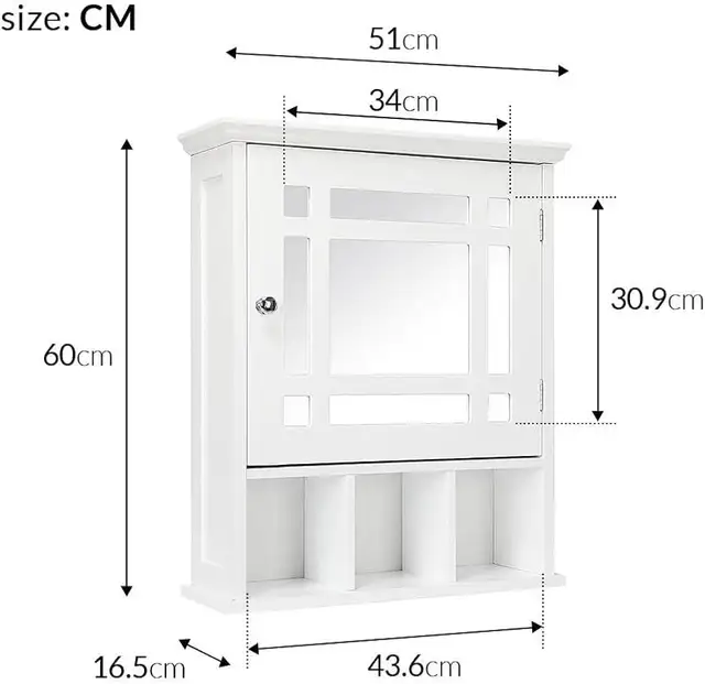  20"L medicine Cabinet, Bathroom Cabinet, Hanging Cabinet in Bathwares in Markham / York Region - Image 4