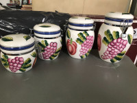 475A Brand New Tuscano Orchard set of 4 canisters $60