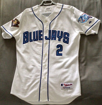 Toronto Blue Jays jersey - Cesar Izturis GAME WORN 2001 ROOKIE 