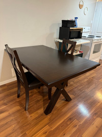 Price lowered! Kitchen table and 2 chairs