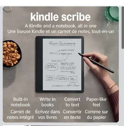 Kindle Scribe 64GB + Premium pen + 2 cases, View more