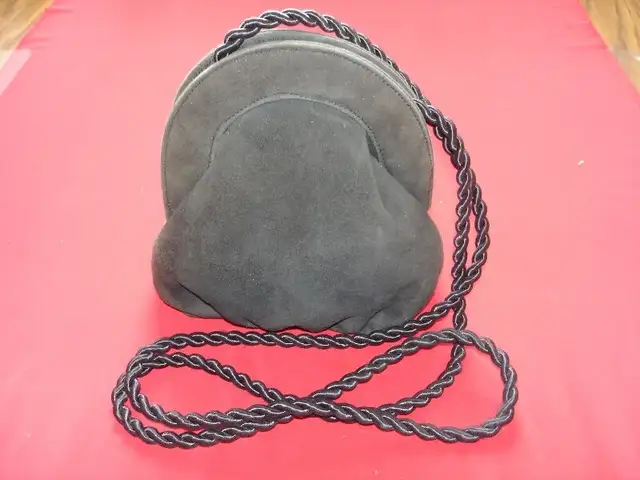 Sac en Cuir veritable SUZAN GAIL Vintage Leather bag Spain 1940 in Women's - Bags & Wallets in City of Montréal - Image 3