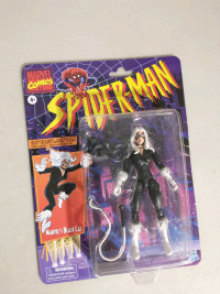 Marvel Legends Black cat figure spiderman retro