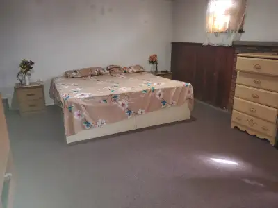 A spacious private master bedroom is available for rent in a clean, quiet, and well-maintained basem...