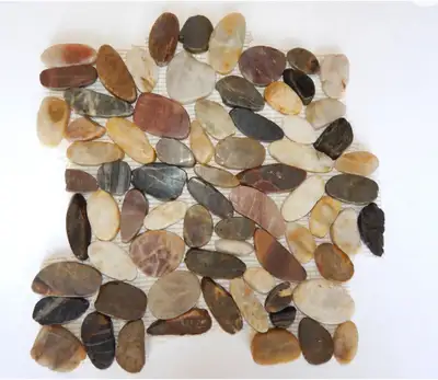 Natural River Rock Pebble Mosaic Tiles, View more