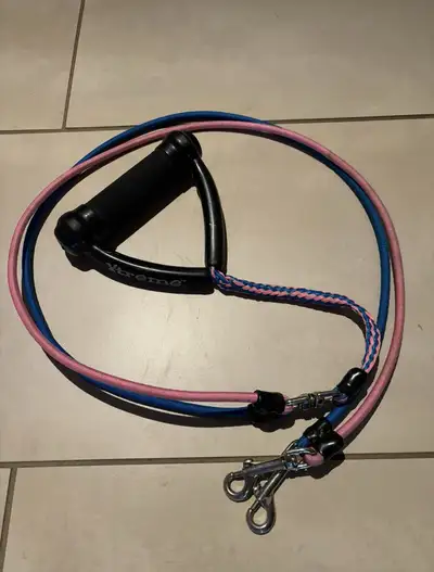 This Xtreme double dog leash is perfect for walking two dogs at once, offering a tangle-free experie...