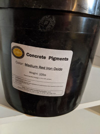Fishstone Medium Iron Oxide Concrete Pigments: 1 Red or 1 Yellow