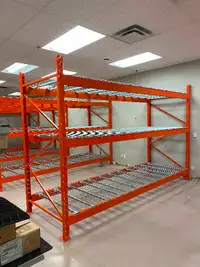 8’ tall RediRack pallet racking frames for sale. MADE IN CANADA