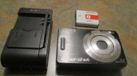 Sony Cyber-shot DSC-W55 7.2MP Digital Camera - Black With Batter