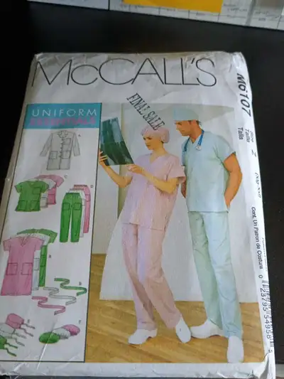 7 uniform styles, new, never used pattern. Ginal dale, cash and carry, Create your own personal styl...