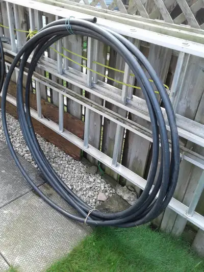 One coil - 1 1/4" OD x 1" ID. 72' long. One coil - 1 1/8" OD x 3/4" ID. 32' long