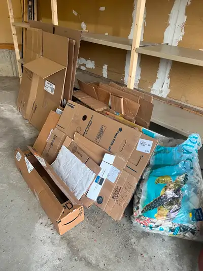 Pristine packing boxes for pickup., View more