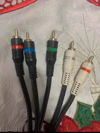5 RCA Cable 3RCA AV Composite Video Stereo Audio Male