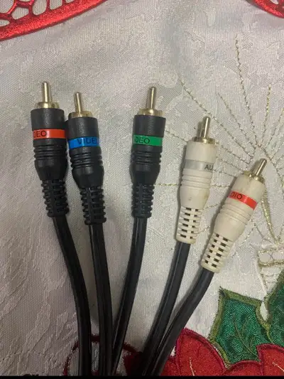 5 RCA Cable 3RCA AV Composite Video Stereo Audio Male, View more