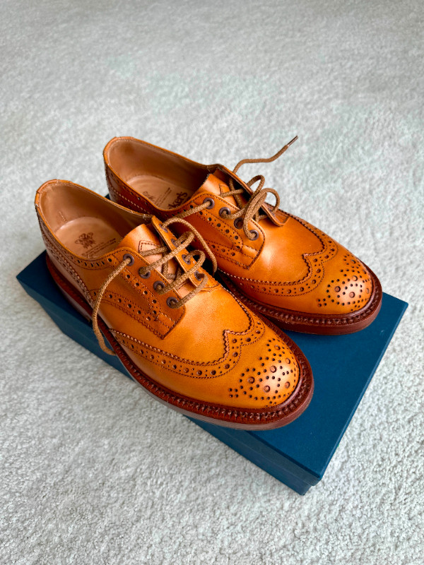 Trickers Bourton Shoes in Acorn Antique UK Size 7 1/2 US 9 in Men's Shoes in City of Toronto - Image 2